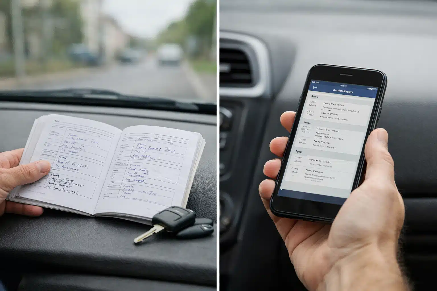 Comparaison carnet d'entretien papier et digital pour protection juridique en cas de litige automobile